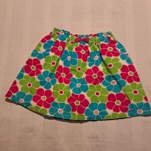 Gymboree girls size 6 floral lined skirt